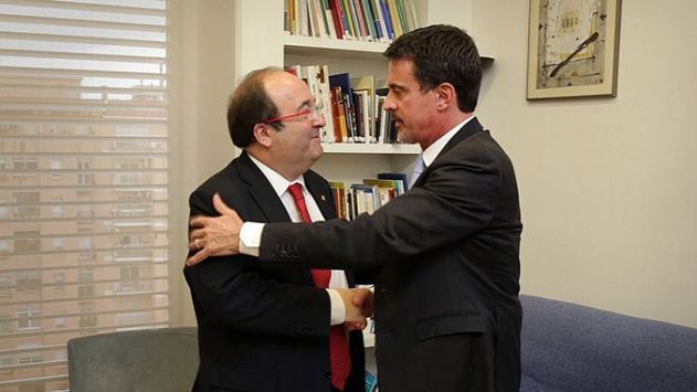 Miquel Iceta y Manuel Valls, tras una reunión / CRÓNICA GLOBAL