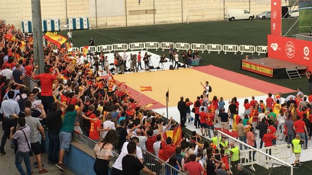 Los barceloneses sólo han podido ver el España-Portugal en este Mundial / MIKI