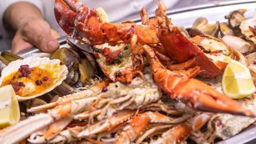 Selección de mariscos del restaurante Botafumeiro