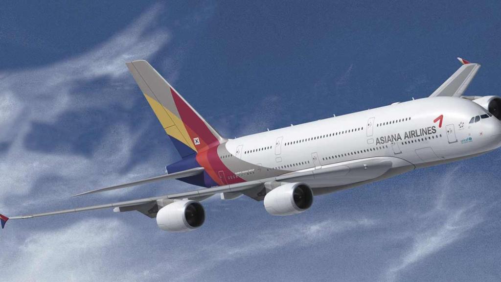 Un avión de Asiana Airlines en una imagen de archivo