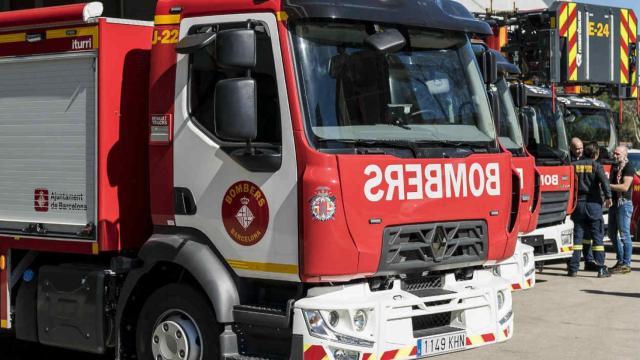 Un camión de los Bomberos de Barcelona