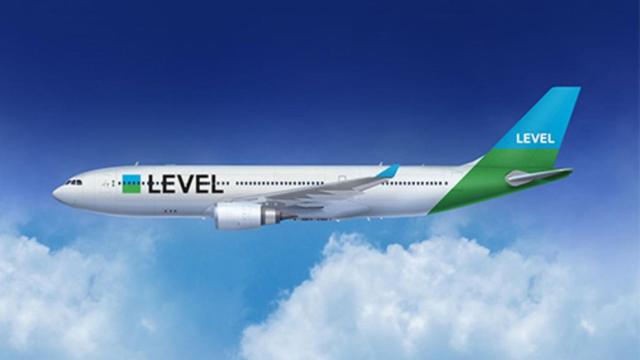 Un avión de la compañía Level