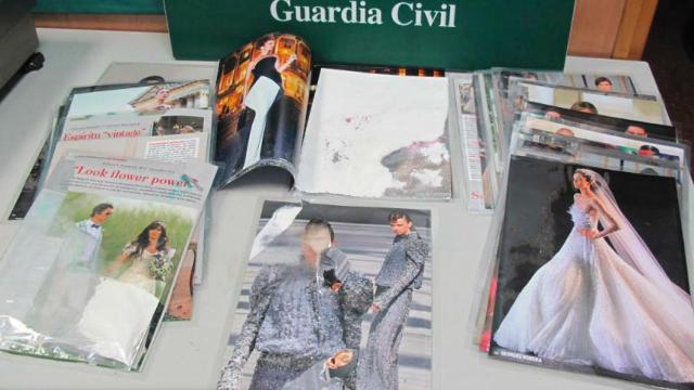 Imagen de la droga que la mujer escondía entre revistas del corazón / GUARDIA CIVIL