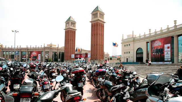Imágenes de motos en Montjuïc durante el salón / Archivo