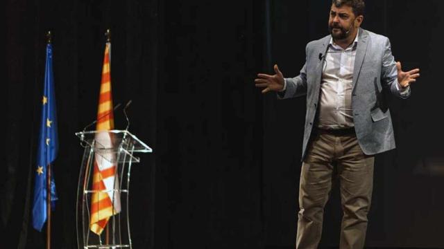 Daniel Vosseler, durante un acto electoral en el teatro Apolo / ARCHIVO