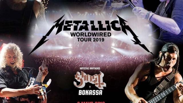 Cartel de la banda estadounidense Metalica / EP