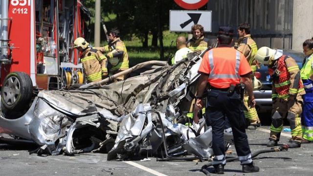 Una imagen de archivo de un accidente de tráfico / EFE