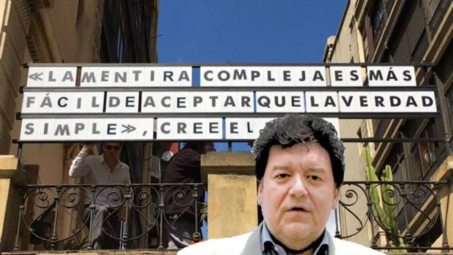 Un montaje de las frases de Malpaso con el presidente Bernardo Domínguez / MA