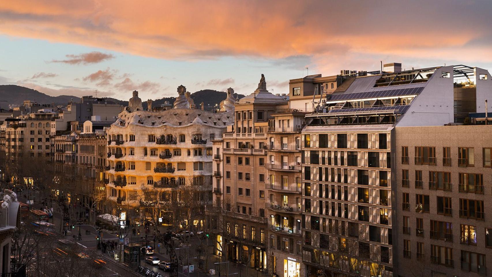 Vista del paseo de Gràcia de Barcelona