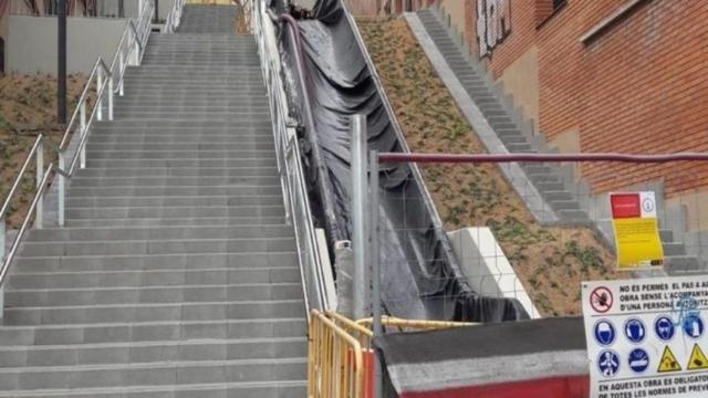 Imagen de archivo de unas escaleras mecánicas en Barcelona