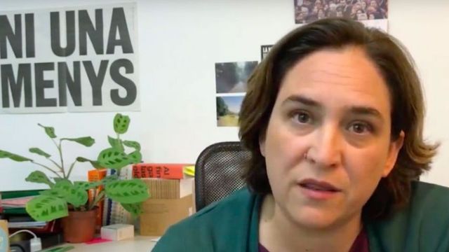 Imagen de Colau en un vídeo de YouTube