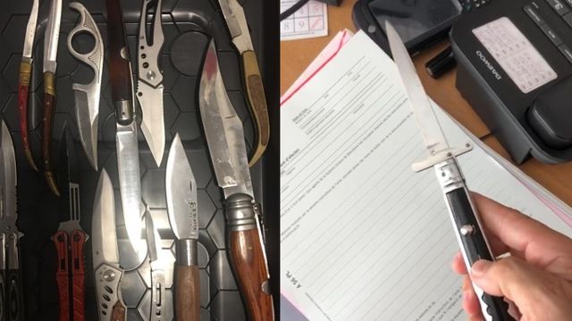 Algunas de las armas encontradas por los policías en Barcelona / MA