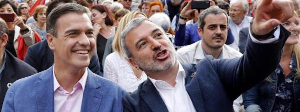Pedro Sánchez y Jaume Collboni, en un acto en Barcelona / EFE
