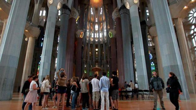 Una imagen del interior de la Sagrada Família / EFE