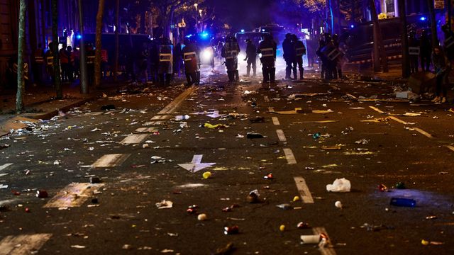 Afectaciones en las arterias de Barcelona tras los incidentes entre independentistas y policía / EFE
