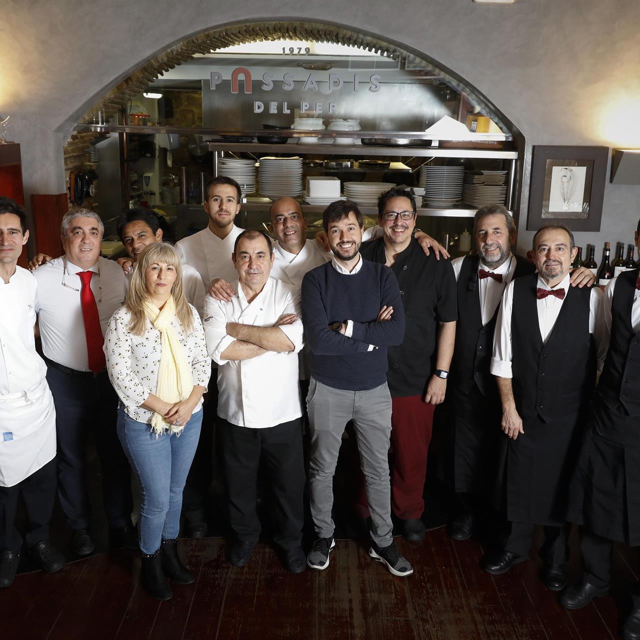 'Staff' del restaurante Passadís del Pep de Barcelona / EUROPA PRESS