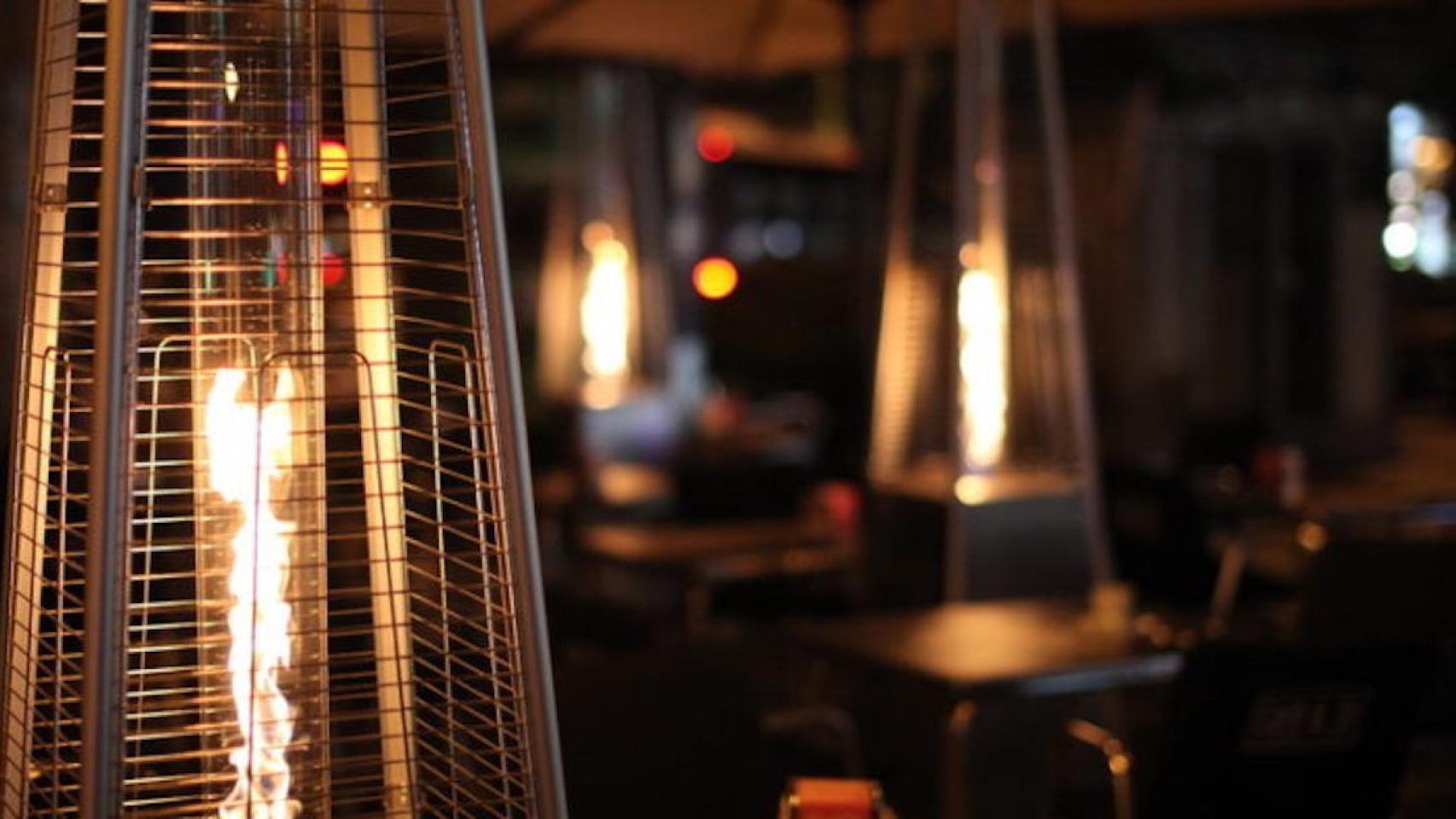 Estufa de gas en imagen de archivo