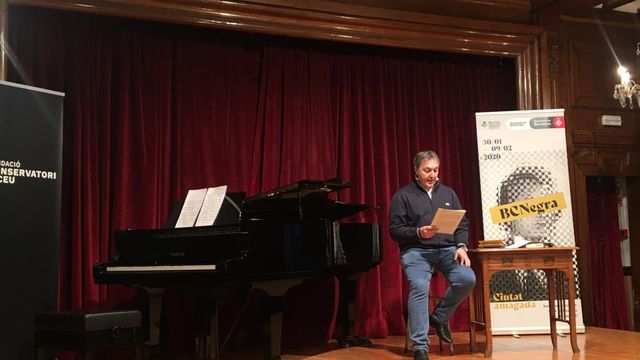 El comisario de la edición Carlos Zanón durante la presentación del festival BCNegra / EUROPA PRESS