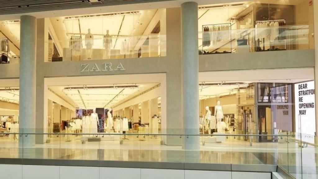Exterior d'una botiga de Zara, el botiga insígnia de la cadena gallega Inditex