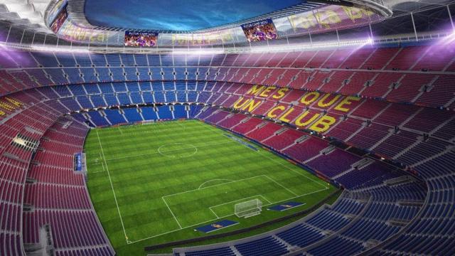Panorámica del interior del Camp Nou