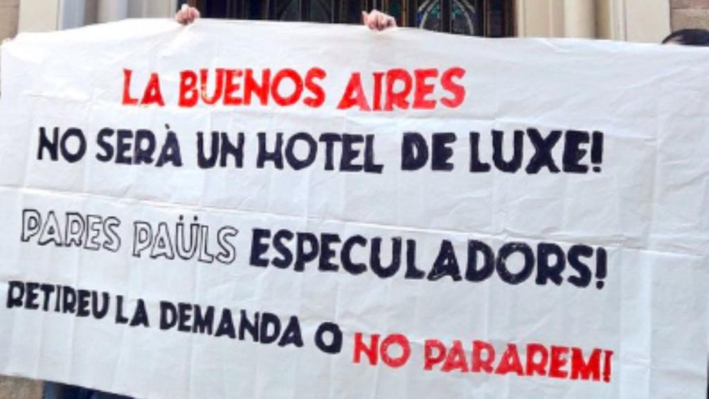 Protesta per la Casa Buenos Aires a Vallvidrera / CDR VALLVIDRERA