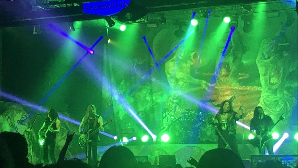 La banda 'Testament', en un concert a la sala Razzmatazz 1 de Barcelona /