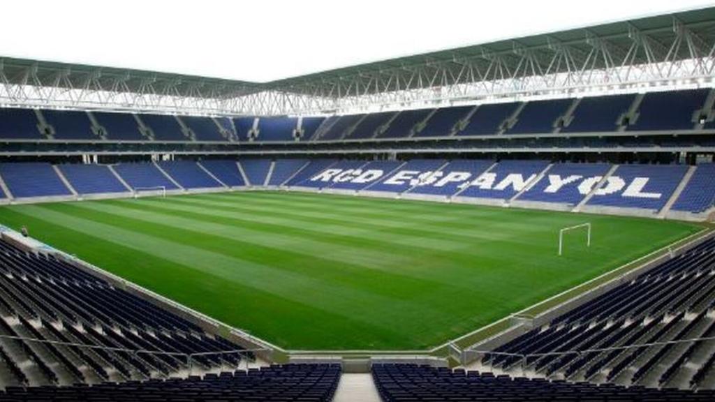 El campo del Espanyol RCDE Stadium