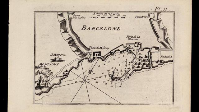 Uno de los mapas antiguos: Puerto de Barcelona en 1804 / INSTITUT CARTOGRAFIC I GEOLOGIC DE CATALUNYA