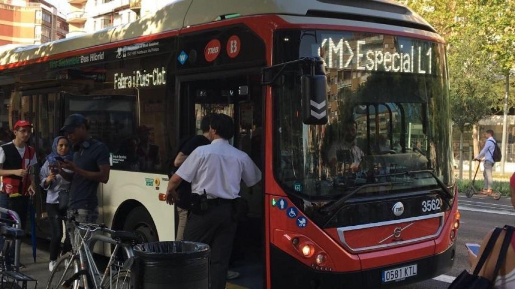 Imatge d'un autobús de TMB / RP