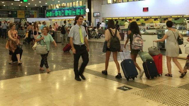 Estación de Sants, donde trabajaban los vigilantes / PABLO ALEGRE