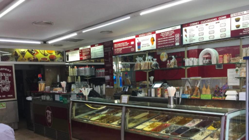 Mostrador de l'gelateria i orxateria Sirvent / GOOGLE MAPS