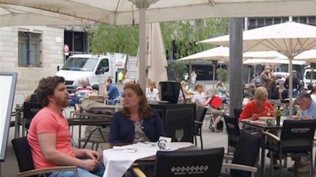 Terraza de un negocio de restauración en Barcelona / EUROPA PRESS