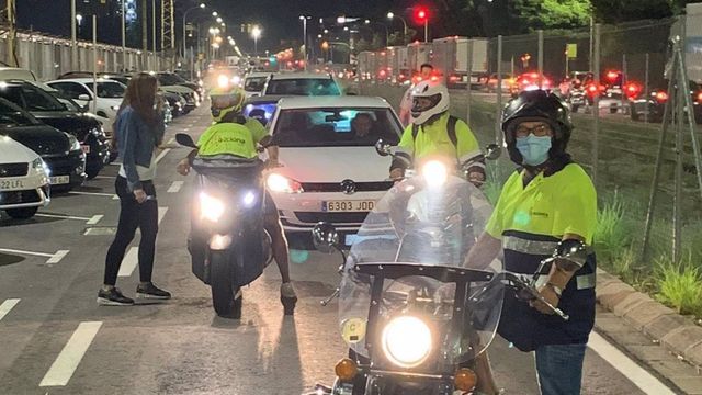 Unos 22 vehículos marchan lentamente en la Zona Franca de Barcelona contra el ERE de Acciona / CCOO ACCIONA