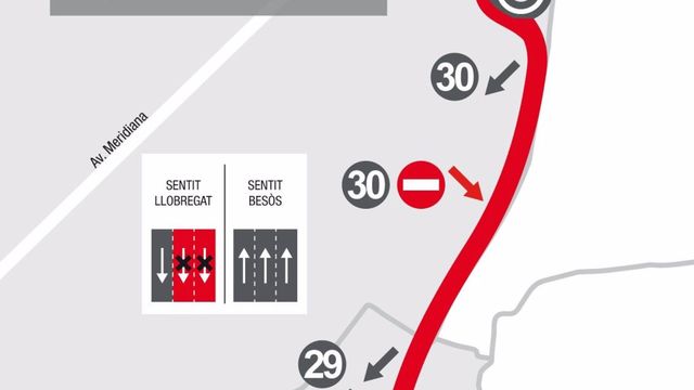 La Ronda Litoral de Barcelona sufrirá cortes por obras en el asfalto este fin de semana / ÀREA METROPOLITANA DE BARCELONA