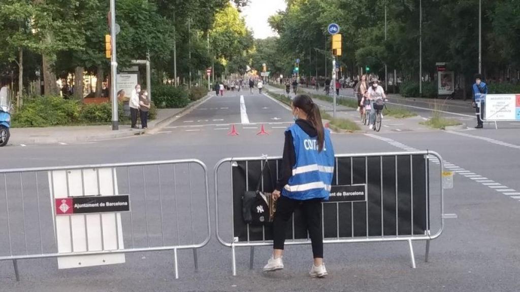 Tall de trànsit a Barcelona