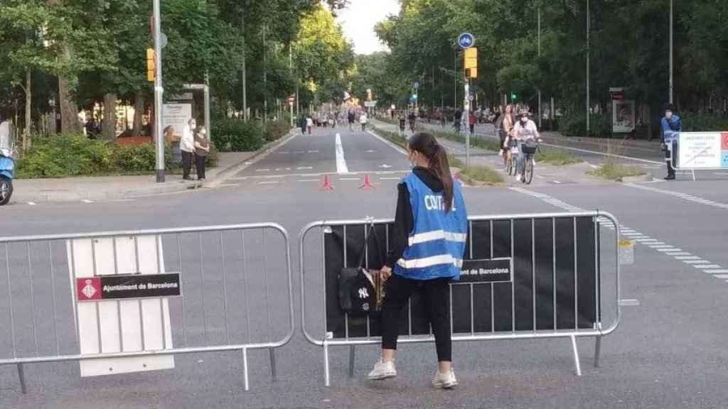 Tall de trànsit a Barcelona