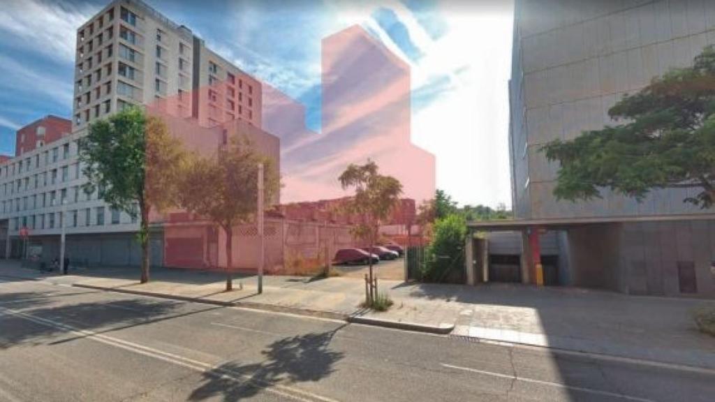 Espai on es construiran els 152 pisos per a gent gran a les Casernes de Sant Andreu / AJUNTAMENT DE BARCELONA