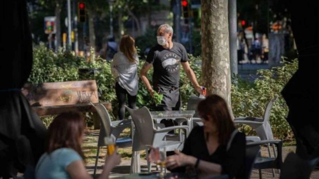 Imatge d'arxiu d'una terrassa a Barcelona
