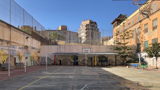 El patio del centro penitenciario de mujeres de Barcelona / DEPARTAMENTO DE JUSTICIA