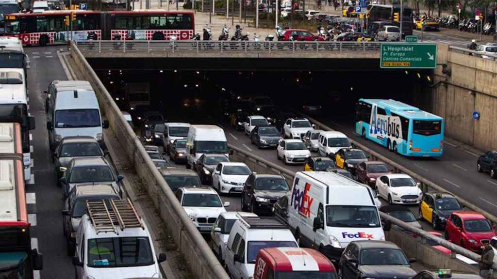 Atascos en una imagen de archivo