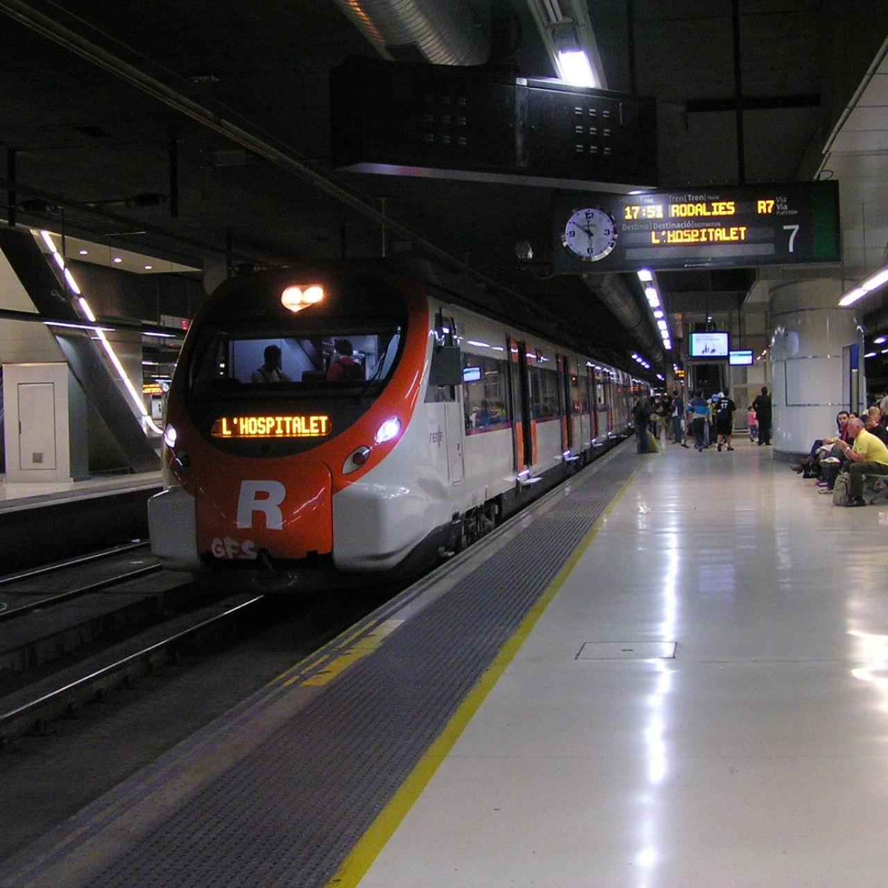 Un tren de Rodalies aturat en una estació / RODALIES
