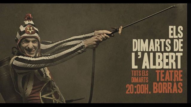 Cartel oficial del espectáculo de Albert Pla en el Teatro Borràs