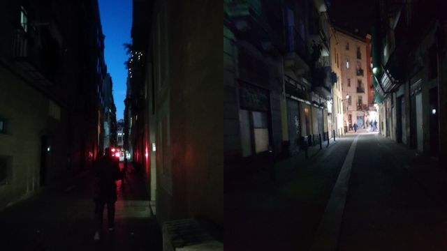 Cortes de luz en El Raval en una imagen de archivo