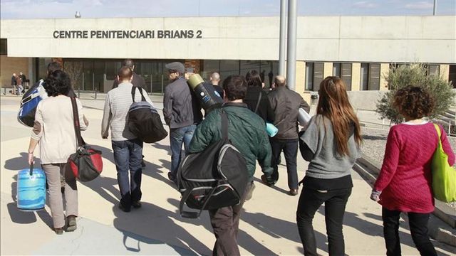 Una protesta anterior en la cárcel de Can Brians / EFE