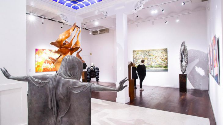 Interior de la galería de arte de Villa del Arte en Paseo de Gràcia / CEDIDA