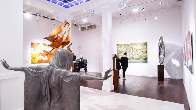Interior de la galería de arte de Villa del Arte en Paseo de Gràcia / CEDIDA