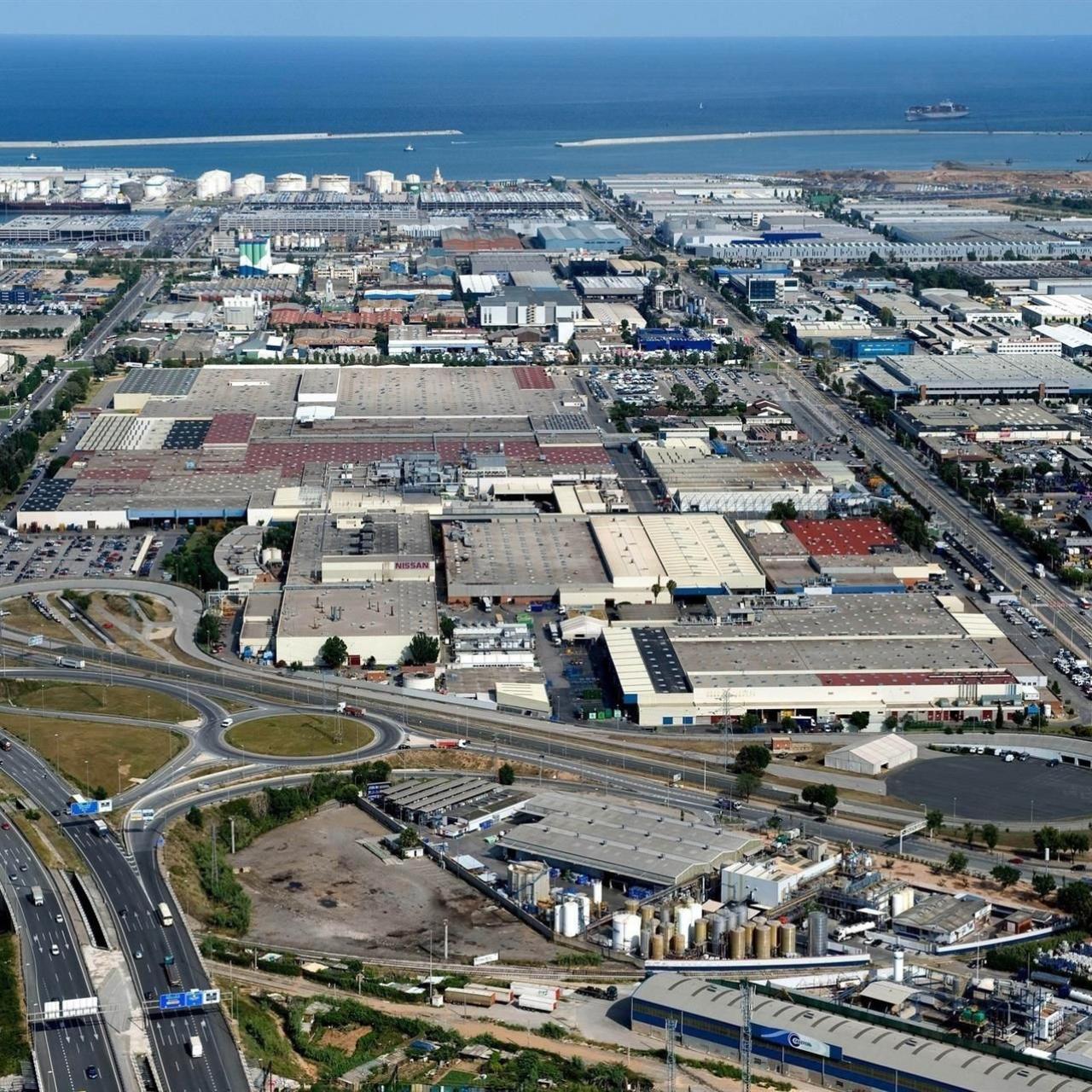 Vista aèria de la planta de Nissan a la Zona Franca / NISSAN