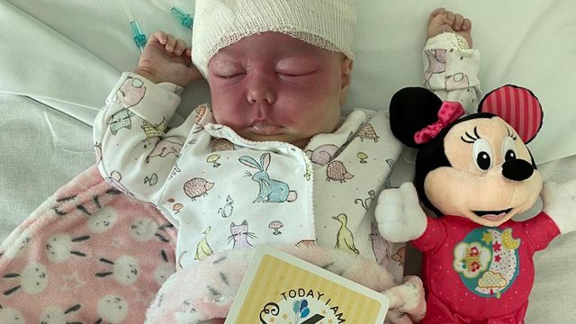 Ariya Cornelius, durante su primer ingreso hospitalario / CEDIDA
