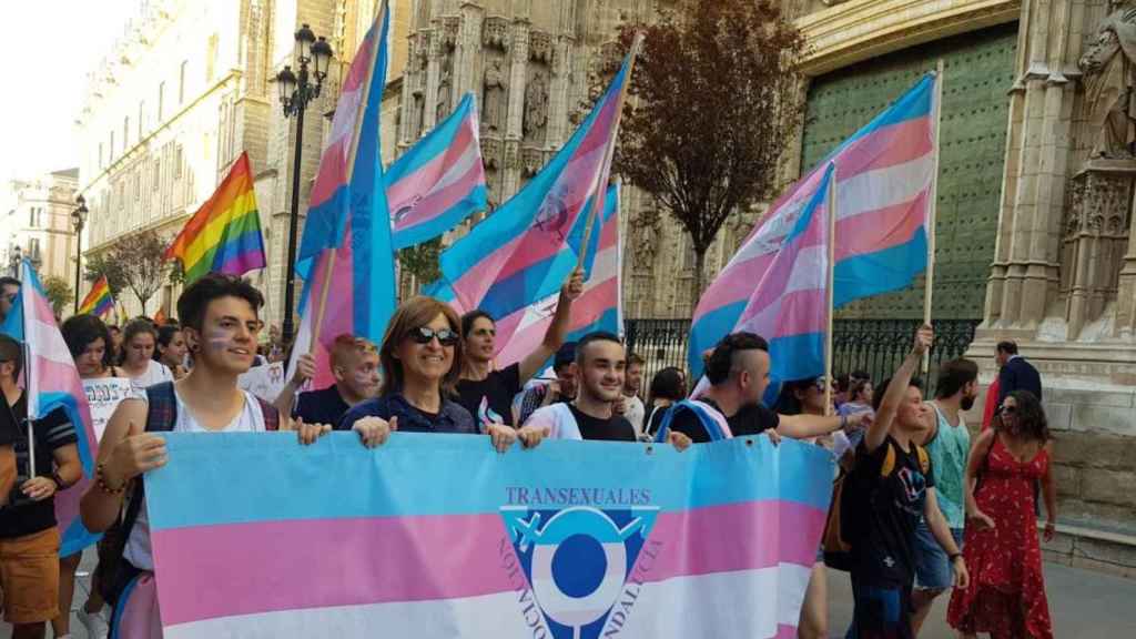 Manifestación del colectivo trans
