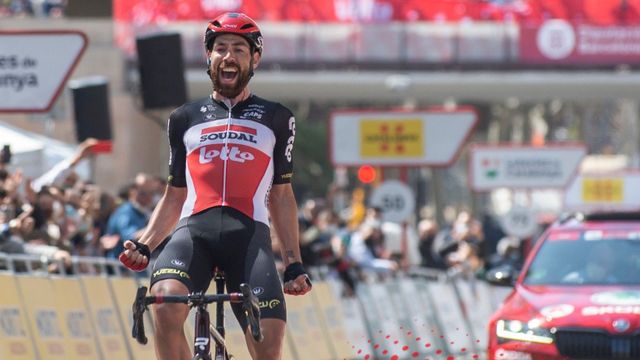 Thomas de Gendt, ganador de la etapa que ha acabado en Montjuïc / VOLTA A CATALUNYA